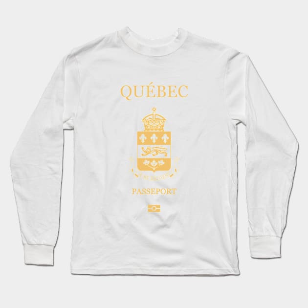 Quebec passport Long Sleeve T-Shirt by Travellers